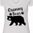 thumbnail image 4 of Inktastic Granny Bear in Black Women's V-Neck T-Shirt, 4 of 5