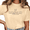 1-Beige, variant on Women St Hildegard Of Bingen Holy Spirit Dove Faith Inspirational Minimal Text Crew Neck Short Sleeve S-3XL Green Tops