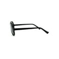 thumbnail image 2 of Tempered Glass Mens Racer Plastic Officer Style Sunglasses Matte Black Green, 2 of 4