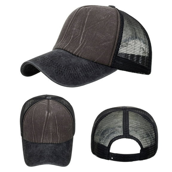 Kelon Unisex Golf Dad Hat, Color Block Breathable Trucker Baseball Cap, Women's Outdoor Sun Visor Hat, Multifunctional Lightweight Sunshade Headwear for Sports, Beach & Daily Wear, One Size