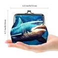 thumbnail image 2 of Starry Shark Stylish Microfiber Coin Purse with Zinc Alloy Clasp - 4.3x4.7 in/11x12 cm, 2 of 7