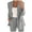 Gray, variant on Women's Blazer Suit Jacket Business Coat Long Sleeve Buttons Solid Colour Office Fashion Lapel Slim Temperament Cardigans Outwear
