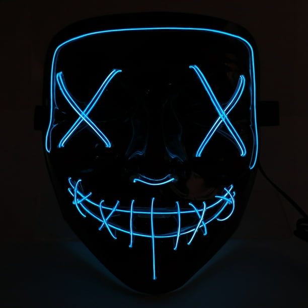LED Cold Light Flash Grimace Fluorescent Mask Festival Performance Party Glowing Masks