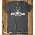 thumbnail image 2 of Michigan Beer Season T-Shirt - Dark Heather, Large | Craft Beer Typography Gift for Men, 2 of 3