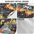 thumbnail image 2 of FORMRS Boys Swim Trunks Quick Dry Mesh Liner Boardshorts Sizes XS-XL, Black Sardines Pattern, 2 of 7