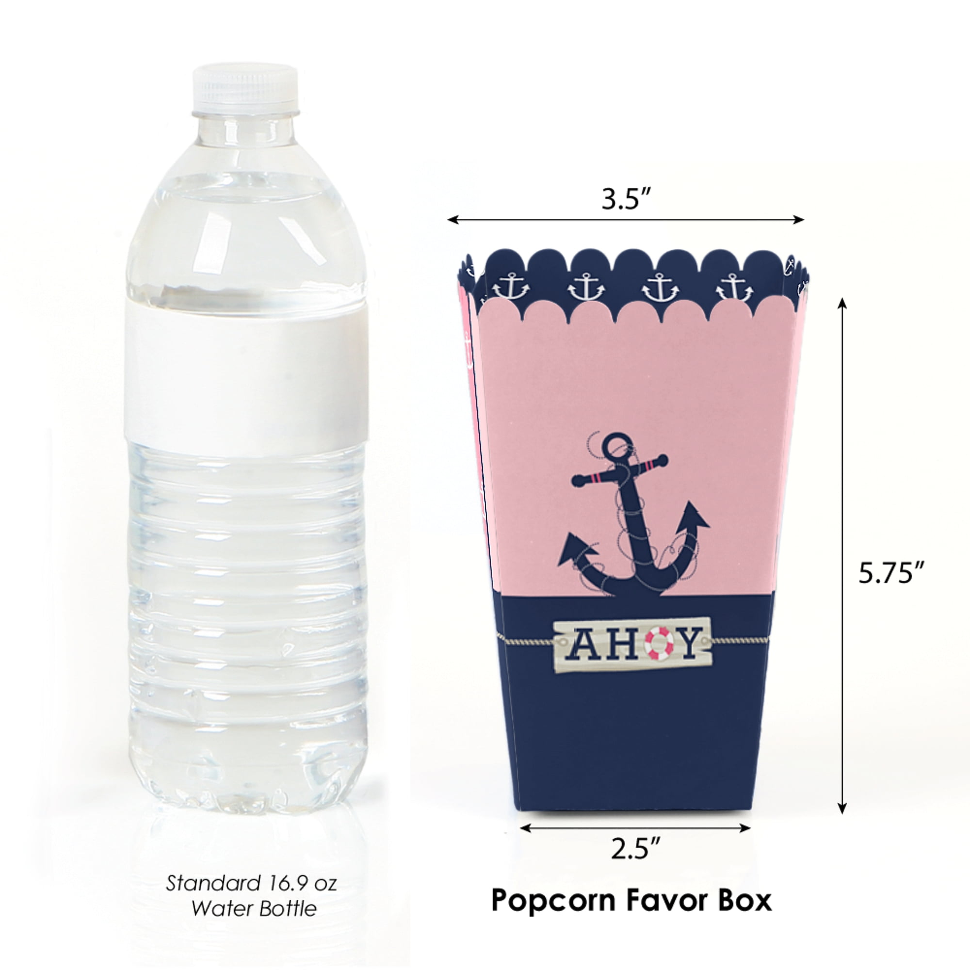 Nautical Girl Popcorn Boxes