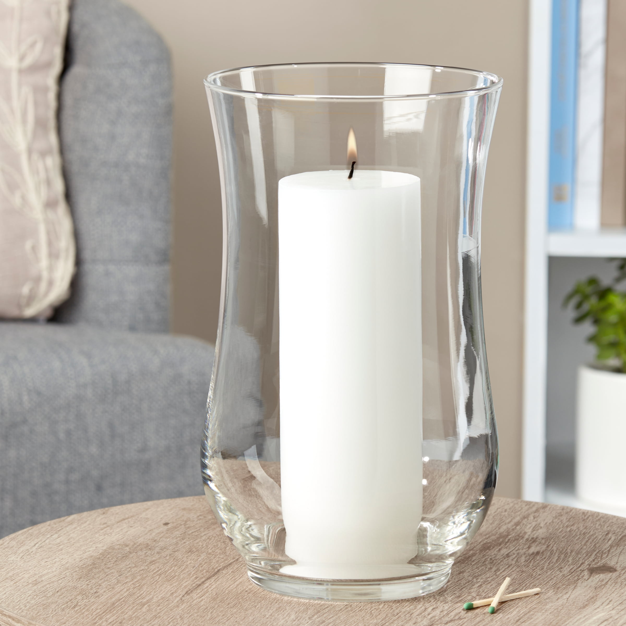 Mainstays Unscented Pillar Candle, 3x8 inches, White