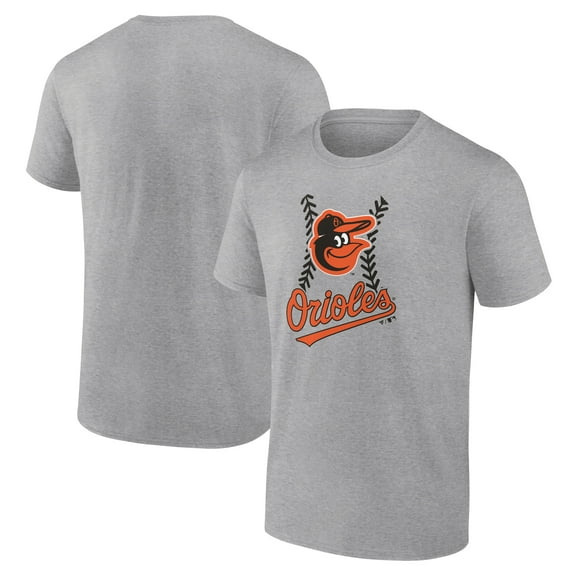 Men's Heather Gray Baltimore Orioles Fastball T-Shirt