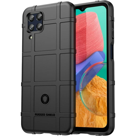 Case for Samsung Galaxy M33, Heavy Duty Shockproof Absorption Impact Resistant Protective Phone Case Bumper Rugged Cover for Samsung Galaxy M33 HD Black