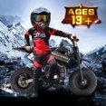 thumbnail image 6 of Sunderwell Mini Kid Dirt Bike, 49 CC 2-Stroke Gas Bike with Off-Rode Tire, Suspensions, Disc Brakes, Max Load 160Lbs, Up to 20Mph, EPA Approved, 6 of 8