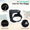 thumbnail image 2 of Dog Harness Harness for Small and Medium Dogs Anti Pull Chest Harness No Pull Safety Harness Auto Dog Harness Labrador Puppy Harness Jogging Escape Proof Soft Padded (Black,S), 2 of 6
