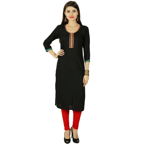 Phagun Ethnic Designer Women Rayon Solid Casual Kurti Kurta Tunic Dress