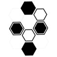 thumbnail image 4 of 10 Piezas Retro Hexagonal Impermeables Antideslizantes de Calcomanía de Pared para Sala de Macarena Etiquetas engomadas del azulejo de la pared del hexágono, 4 of 8