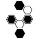 thumbnail image 4 of 10 Piezas Retro Hexagonal Impermeables Antideslizantes de Calcomanía de Pared para Sala de Macarena Etiquetas engomadas del azulejo de la pared del hexágono, 4 of 8