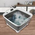 thumbnail image 4 of Wakeman Outdoors 9L Collapsible Wash Basin - Portable Sink with Drain, Gray, 4 of 10