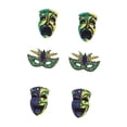 thumbnail image 2 of Juego de 6 pendientes con máscara de de carnaval, bonitos para fiesta de regalo de cumpleaños y Halloween estilo A, 2 of 8