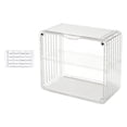 thumbnail image 3 of lionlar Clear Acrylic Display Case Model Cars Removable Dividers Display Storage Box 2 2 Layer White Small, 3 of 7