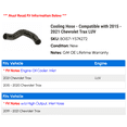 thumbnail image 2 of Cooling Hose - Compatible with 2015 - 2021 Chevy Trax LUV 2016 2017 2018 2019 2020, 2 of 2