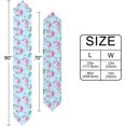 thumbnail image 2 of GZHJMY Christmas Flamingo Snowflake Table Runner Seasonal Table Cloth Runner for Kitchen Dining Table Wedding Party Holiday Coffee Dining Home Decor 13 x 70 Inches, 2 of 7