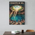 thumbnail image 6 of Retro Vintage Travel Poster Wall Art Cenote Ik Kil Merida Mexico Sinkhole Swimming Tropical Jungle Print Print Poster, 6 of 8