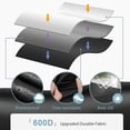 thumbnail image 3 of Durable Rectangle Fire Pit Cover, Fits for 46-48 Inch Gas Fire Table, Waterproof and Windproof, 48 x 28 x 24 Inches, Black, 3 of 8