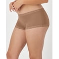 thumbnail image 2 of Maidenform Boyshort One Fab Fit Microfiber Womens Underwear With Lace Stretch Full Coverage sz 5-9 40760, 2 of 6