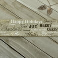 thumbnail image 3 of Ribbon Traditions 2 1/2" Wired Ribbon Christmas Glimmer Text Natural - 25 Yards, 3 of 3