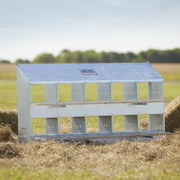 Brower Galvanized Steel 10 Hole 50 Bird Nest Chicken Brooding Box (2 Pack)