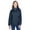 Classic Navy 849, variant on North End 78178 Women's Caprice 3-in-1 Jacket with Soft Shell Liner-Black-2XL