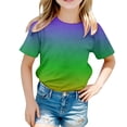 thumbnail image 4 of Rhuody Hauts Garçon Mardi Gras T-Shirt Manches Courtes Tee Imprimé Graphique Col Rond Blouse Adorable Tenue d'Été 4-5 Ans Multicolore, 4 of 4