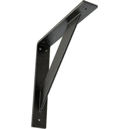 

Ekena Millwork 2 W x 12 D x 12 H Traditional Steel Bracket Antiqued Pewter