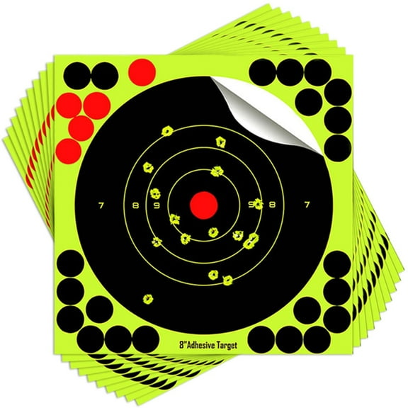 JZROCKER 10 Pcs Fluorescent Targets Paper Splatter Paper Targets Hunting Accessories