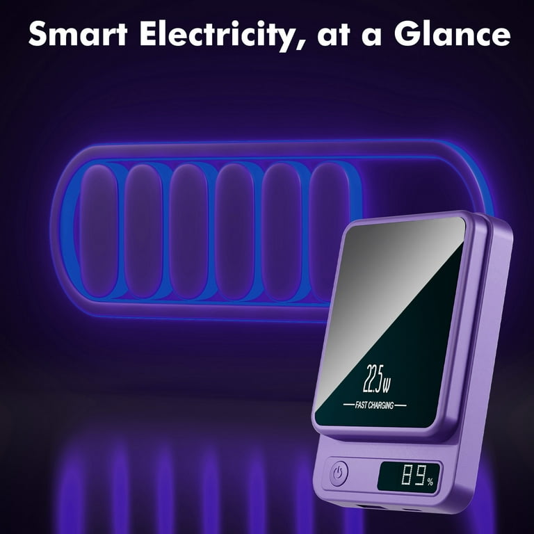 chicarygo Wireless Power Bank, 10000mAh, Magnetic Fast Charging