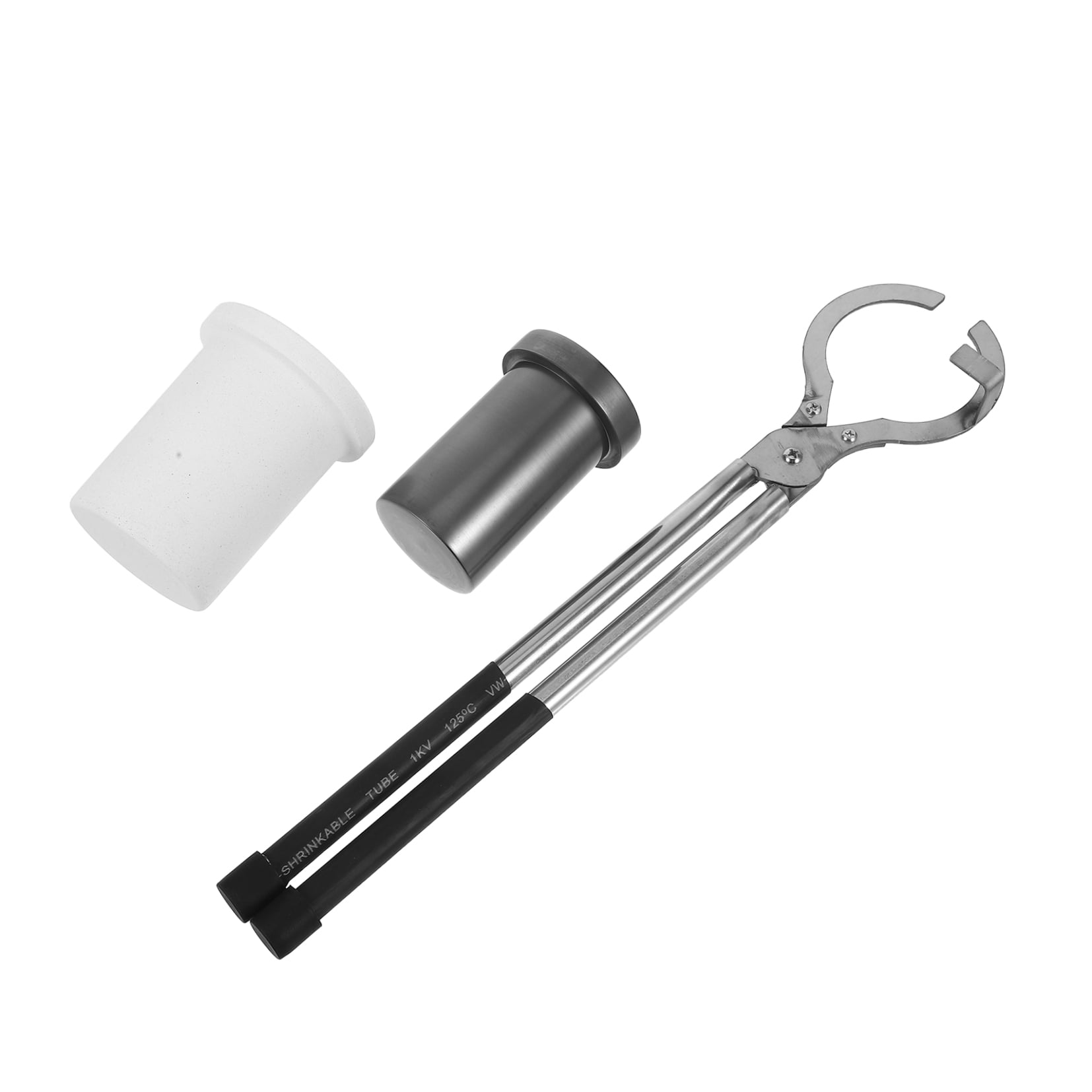 Mobestech Graphite Crucible Set with Tongs for Metal Casting, High Heat Resistance Crucibles for Efficient Heat Transfer