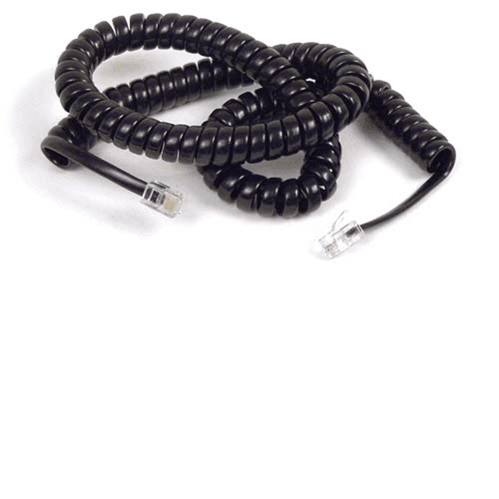 Handset Braided 3-Way ☎️ Telephone Cord Black Suitable for Gecophone ☎️ 