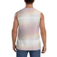 thumbnail image 4 of Balery Glitter Light Pearl Men's Sleeveless Muscle Shirts Workout Tank Top, Moisture Wicking, Odor Protection-XX-Large, 4 of 8