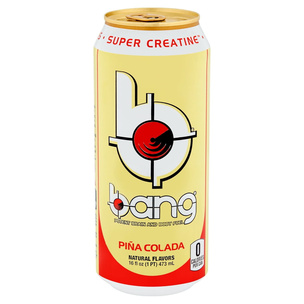 Bang Piña Colada Energy Drink, 16 fl oz - Walmart.com - Walmart.com