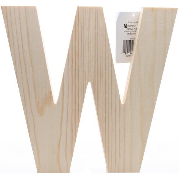Hampton Art Chunky Wood Letter 8"-W