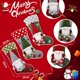 thumbnail image 2 of 3 piezas calcetín navideño adornos navideños regalos bolsas de regalo Santa Claus muñeco de nieve alce árbol de Navidad colgantes calcetín navideño JAMW  Sencillez, 2 of 5
