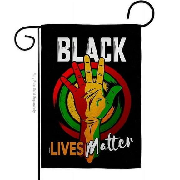 USA Decoration G170085-BO 13 x 18.5 in. Black Freedom Civil History Lives Matter Double-Sided Decorative Vertical Garden Flags - House Decoration Banner Yard Gift