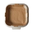 thumbnail image 1 of Revestimientos de papel para freidoras de aire Papel pergamino antiadherente desechable sin blanquear y resistente al aceite, 1 of 5