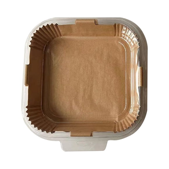 Revestimientos de papel para freidoras de aire Papel pergamino antiadherente desechable sin blanquear y resistente al aceite