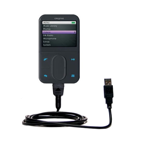 Classic Straight USB Cable suitable for the Creative Zen Vision M with