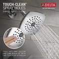 thumbnail image 4 of Delta Faucet Ashlyn 14 Series Single-Handle Tub and Shower Trim Kit, Shower Faucet with Single-Spray Touch-Clean Shower Head, Chrome T14464 (Valve Not Included), 4 of 7