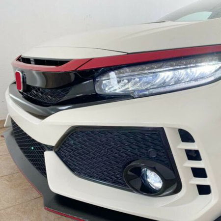HECASA Front Grille Grill Trims Cover Compatible with 2016-2020 Honda Civic JDM Style Glossy Red These are Covers!! 3PCS