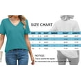 thumbnail image 5 of MOSHU 2 Pack Womens T Shirts V Neck Casual Tops Short Sleeve Comfort Fit Shirts for Women, 5 of 9