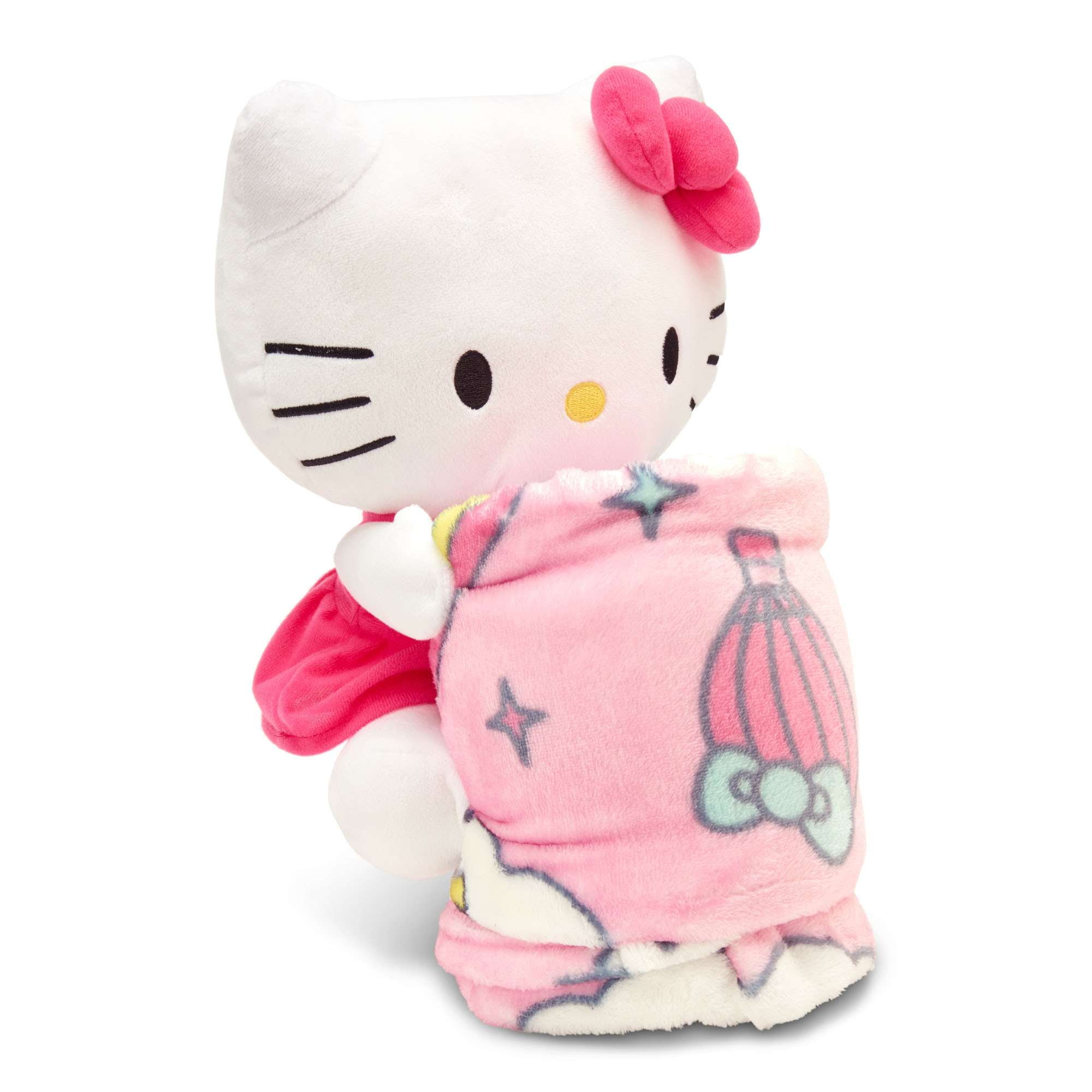Hello Kitty Silk Touch Throw with Hugger, 50 x 60, Pink