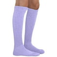 thumbnail image 4 of MDR Women's Extra Long & Heavy Slouch Cotton Wear at any Length Socks Made in USA 2 Pair Size 9 to 11 (2 Lilac ), 4 of 8