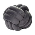 thumbnail image 2 of Round Knot Ball Pillow Round Photography Props for Home Decoration 22cm Gray, 2 of 8