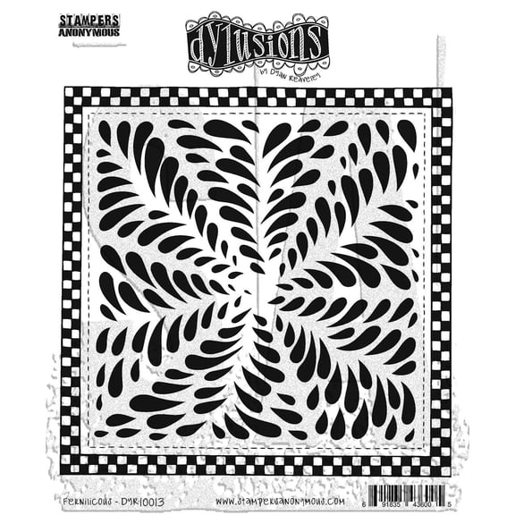 Dyan Reaveley's Dylusions Cling Stamp Collections 8.5"X7"-Fernilicious